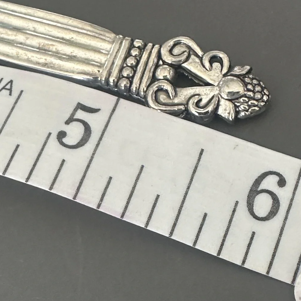 VTG Godinger Silver Plated Small Serving Forks Set Of 2 Ornate Baroque Rococo